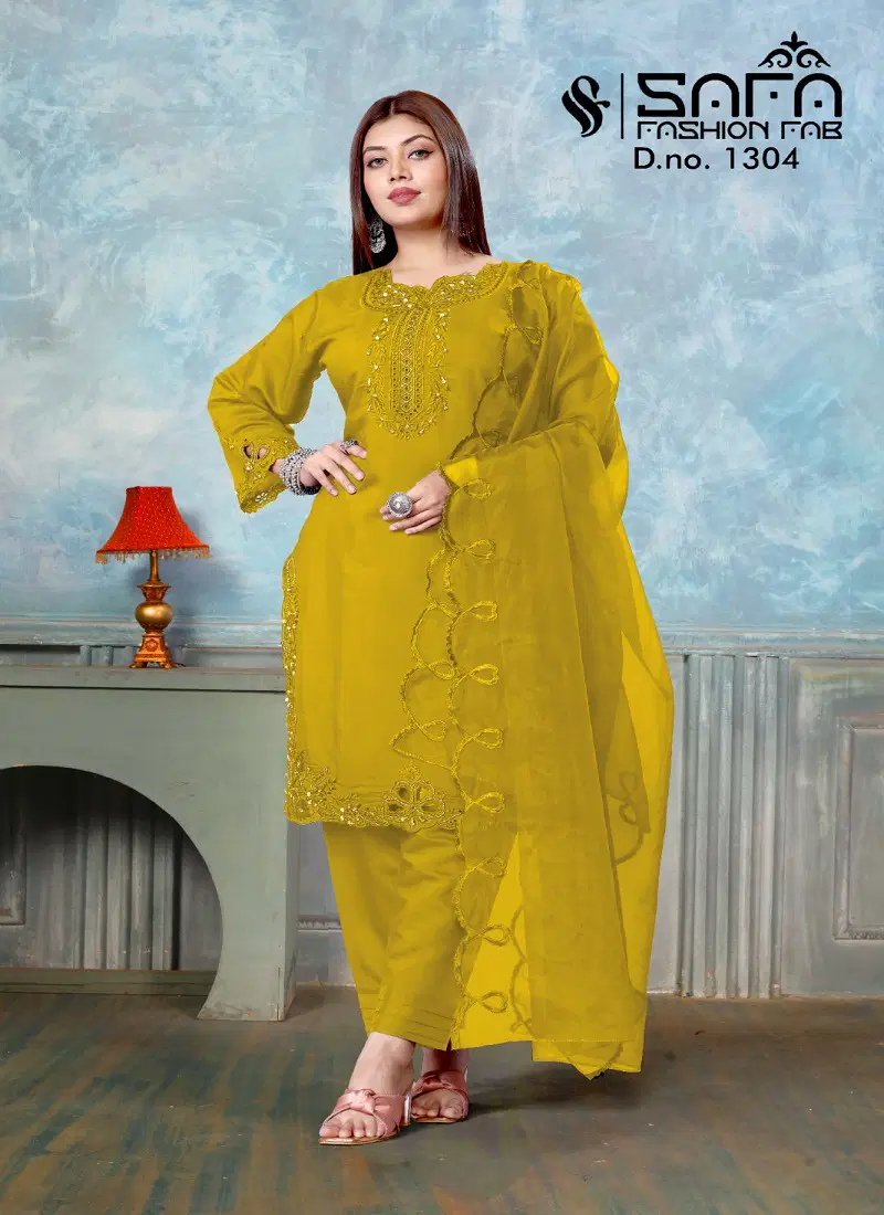 Safa Fashion Fab 1304 Ready Made Pakistani Suit Wholesale Price In Surat Catalog